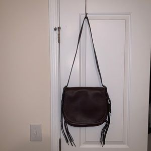 Oxblood Glove Tanned Pebble Leather Coach Bag